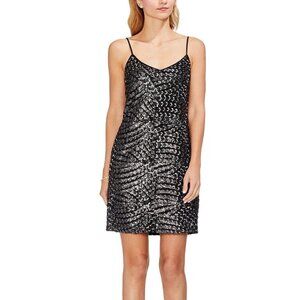 vince camuto sequin blouson dress Sequined Blouson-Bodice Dress